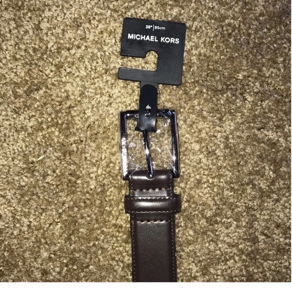 Michael Kors Men Dress Belt. Brown. Size 34- 85 cm.NWT